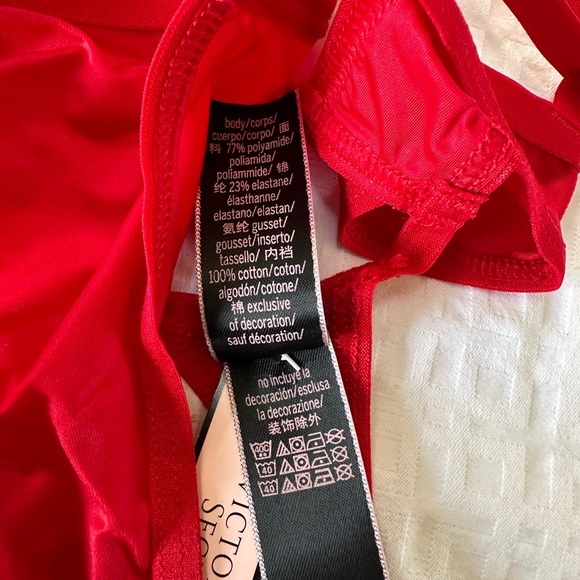 Victoria’s Secret Red Lipstick Ringmaster Strappy Back Thong - Picture 5 of 5